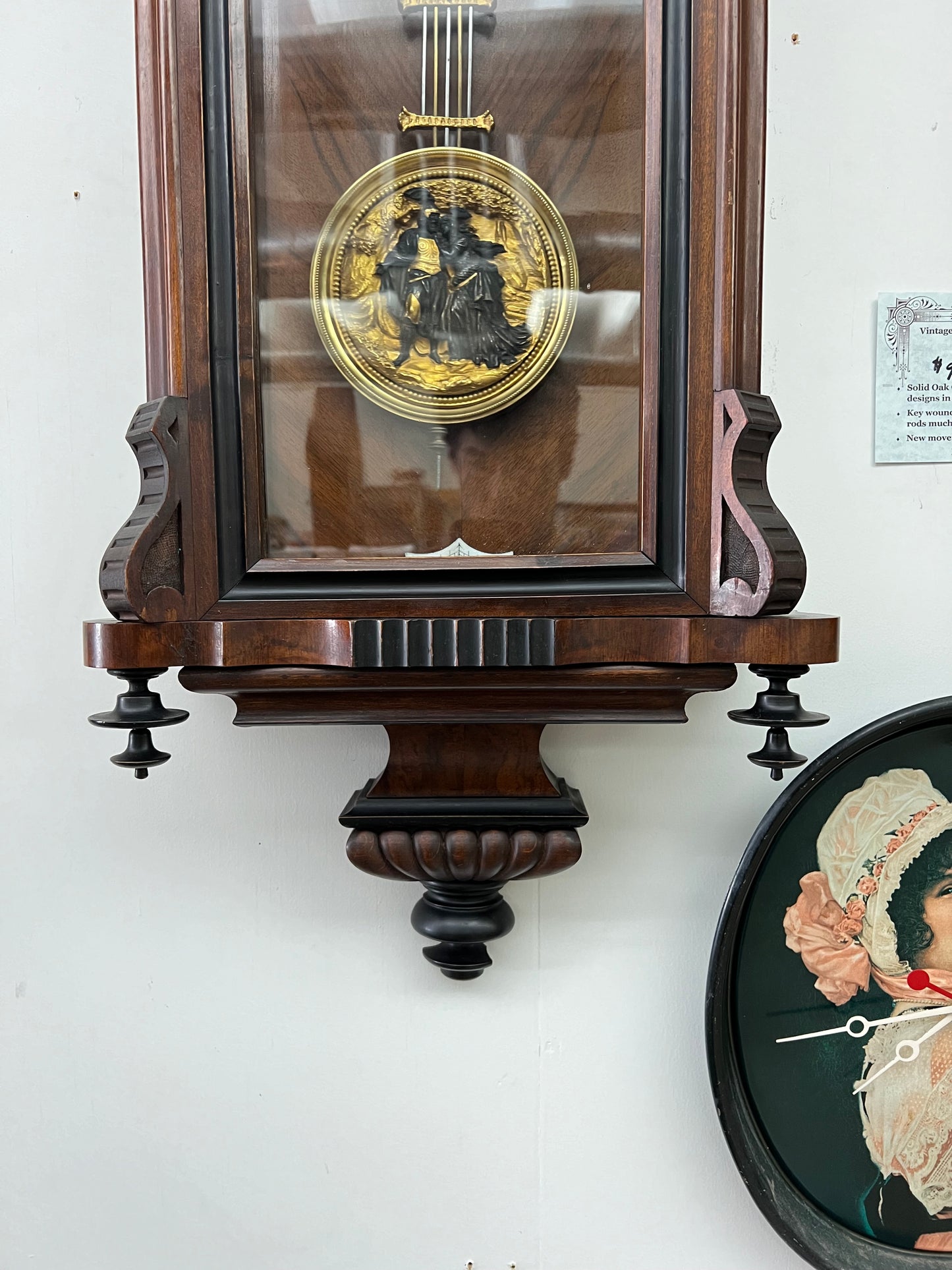 ANTIQUE GERMAN R&A WALL CLOCK