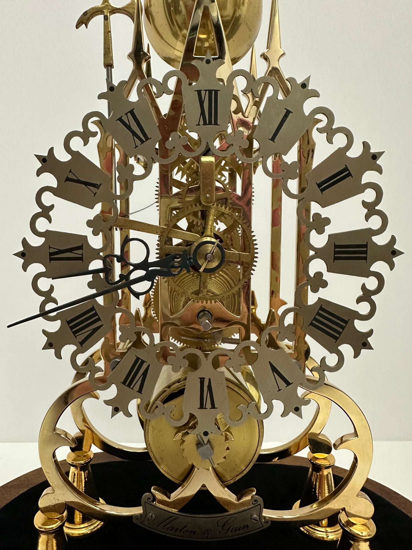 Vintage - 1 Spring Fusee Skeleton Clock