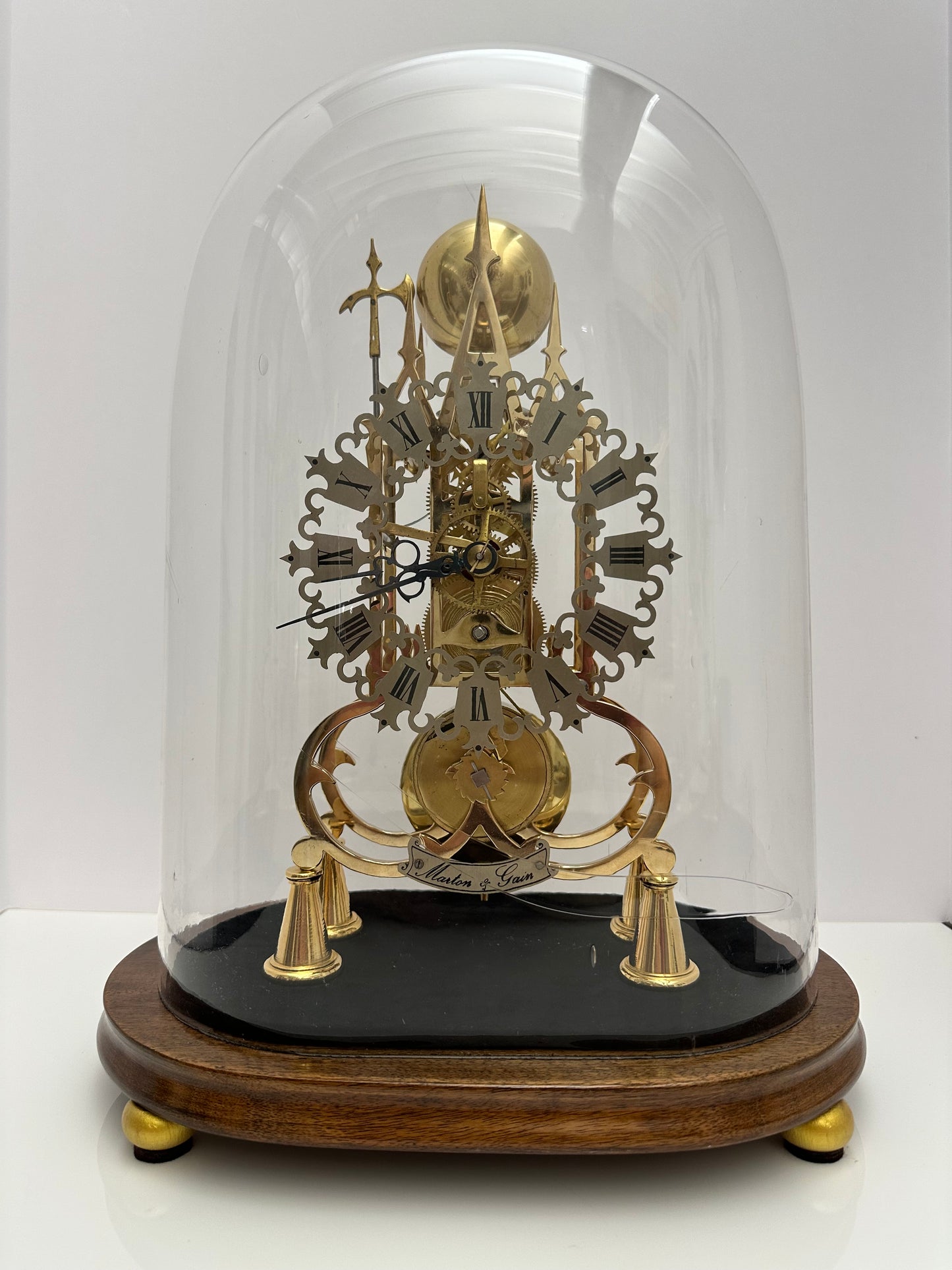 Vintage - 1 Spring Fusee Skeleton Clock