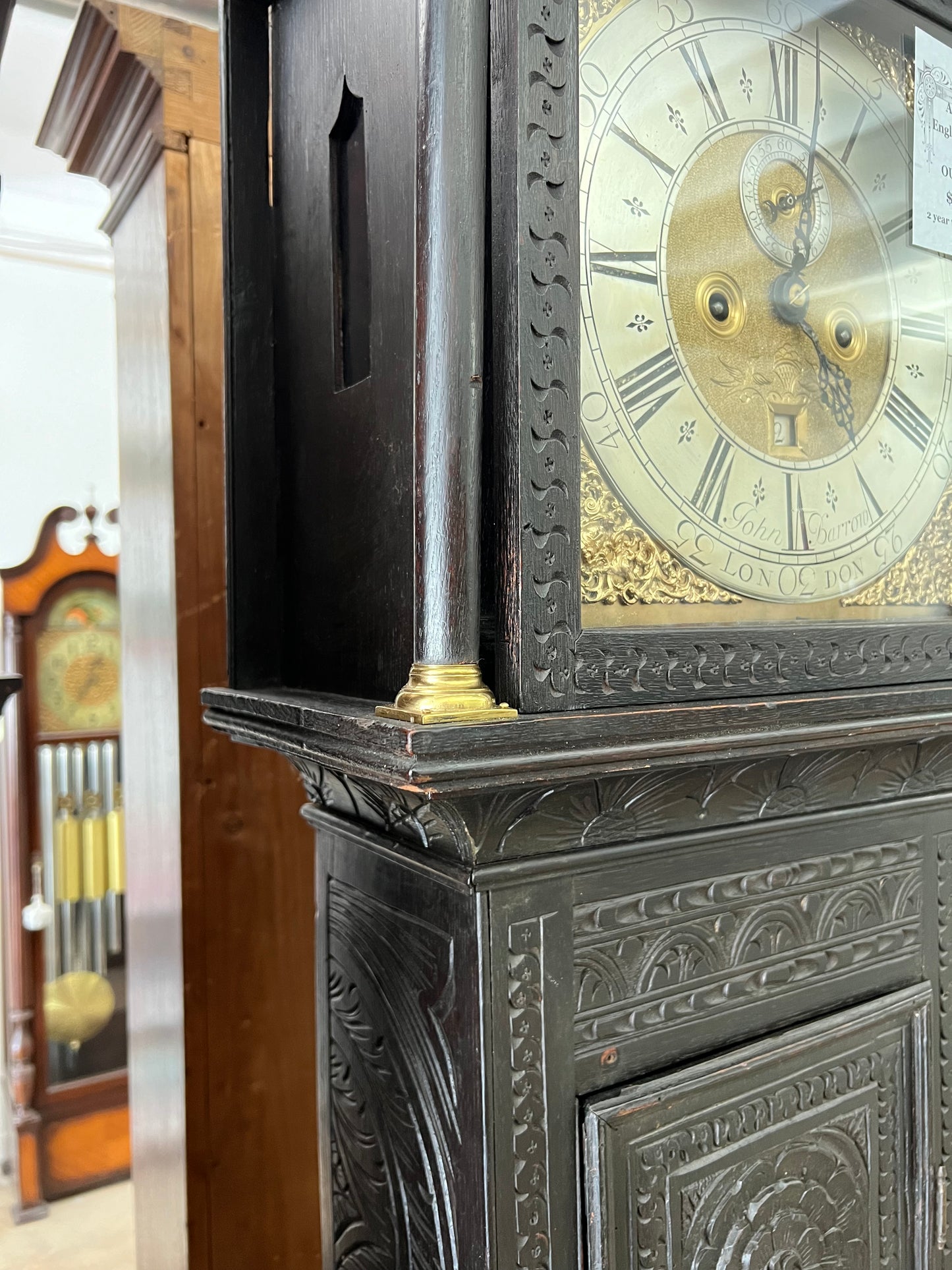 ANTIQUE - English  2-WEIGHT GRANDFATHER CLOCK