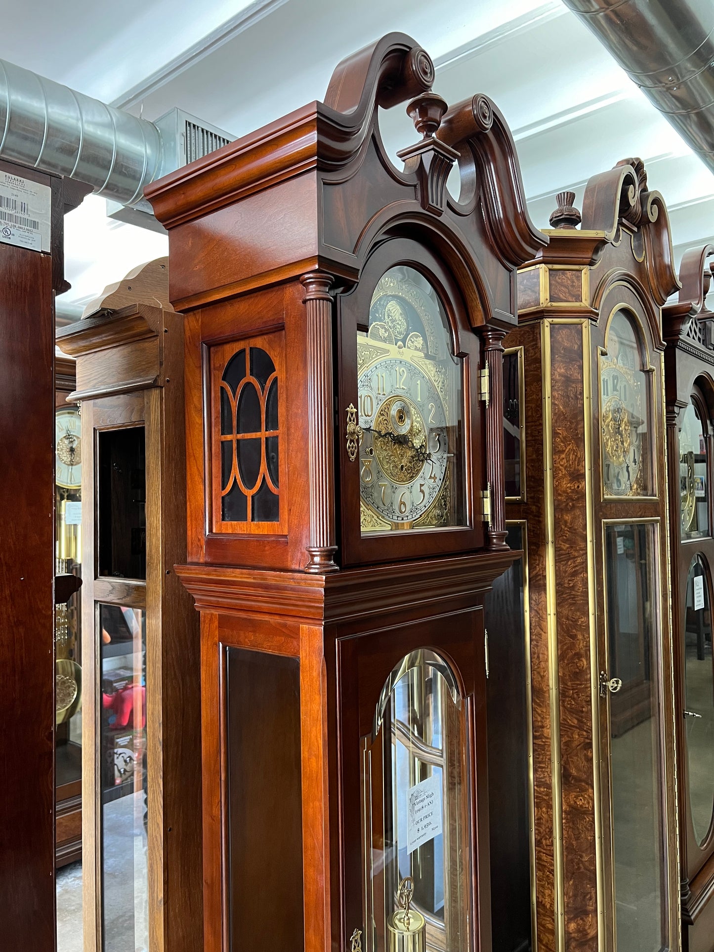 Vintage - Sligh Grandfather Clock 0913-1-AN