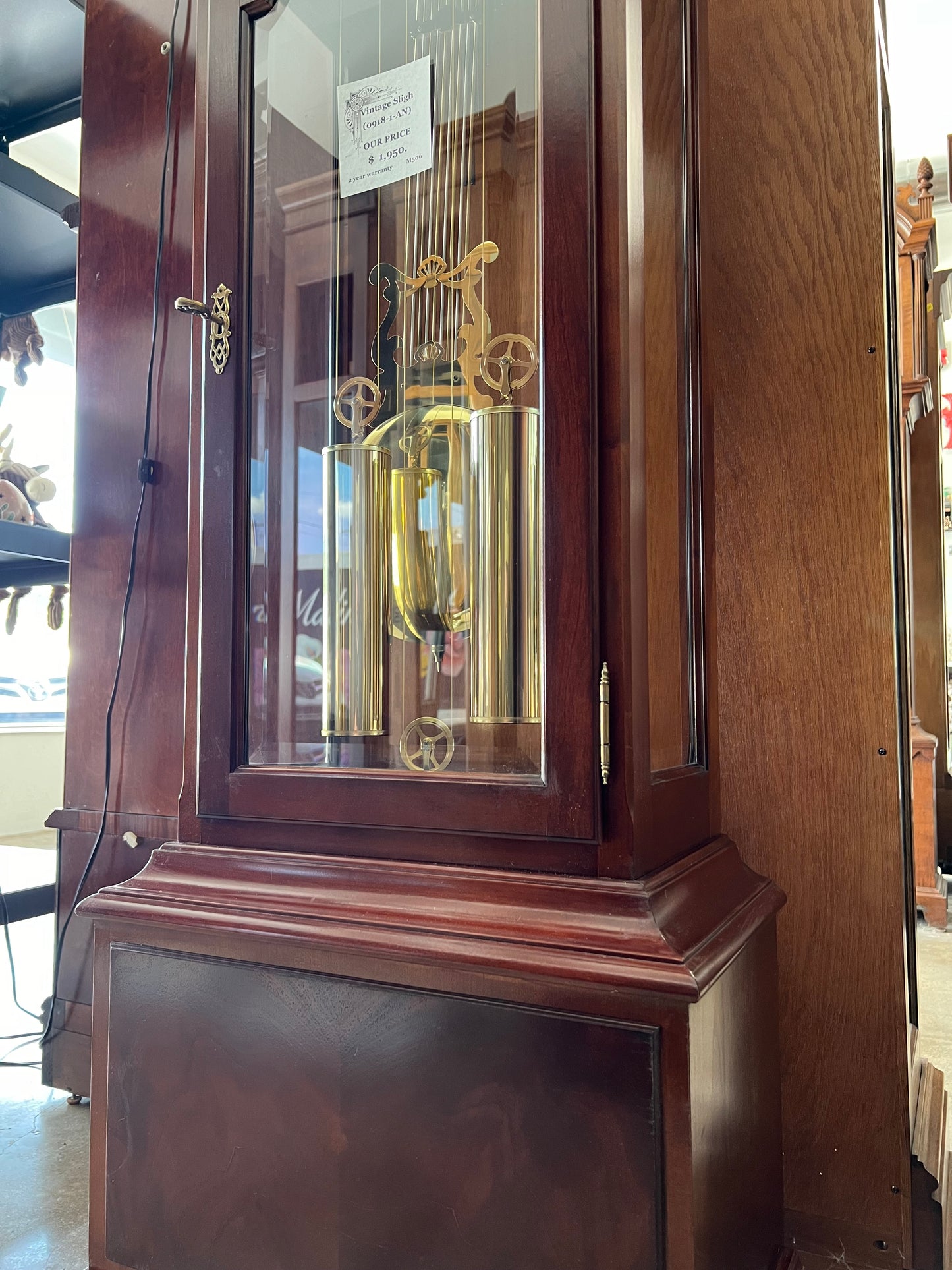 Vintage - Sligh Grandfather Clock 0913-1-AN